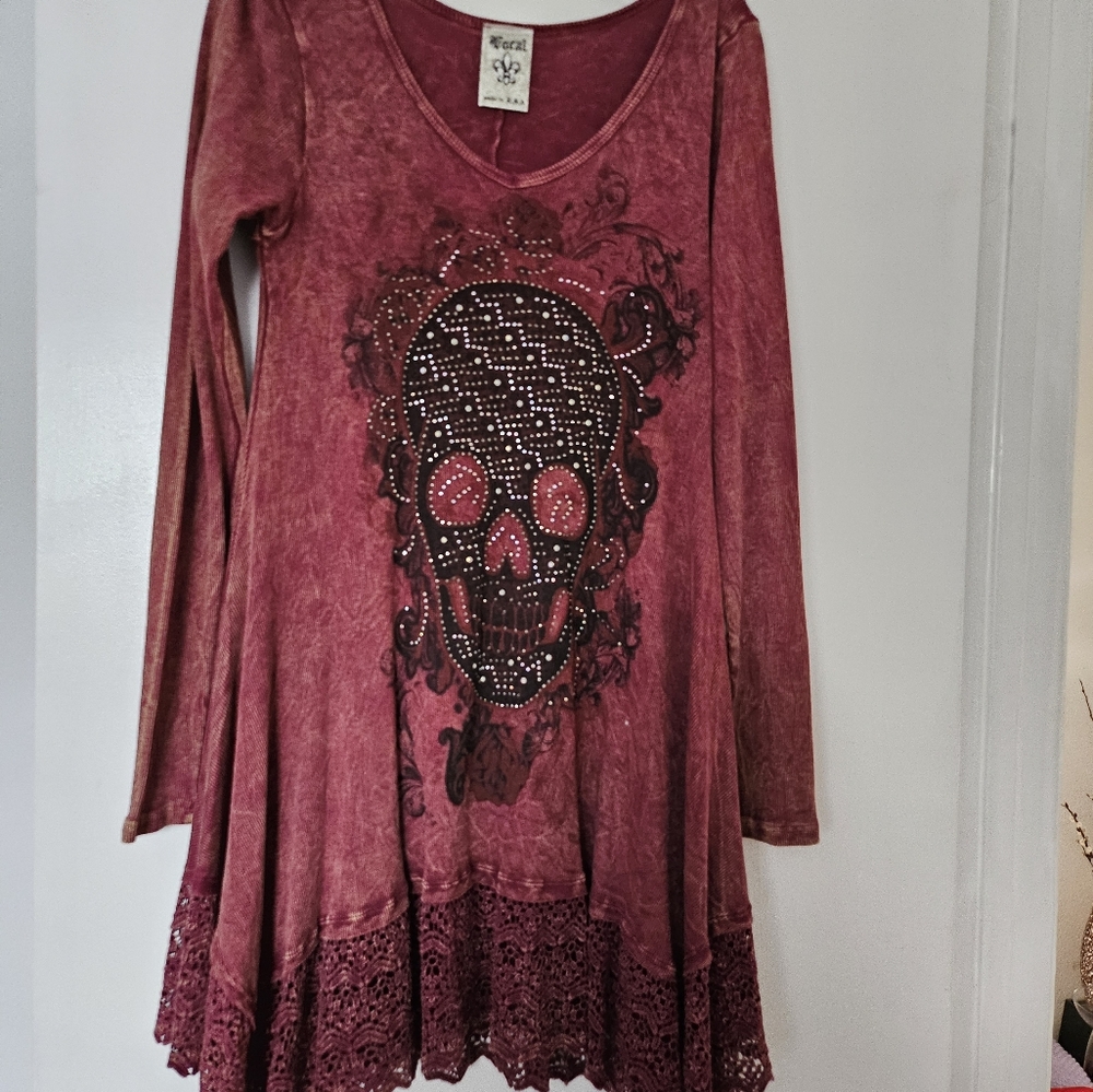 Trendy skull dress